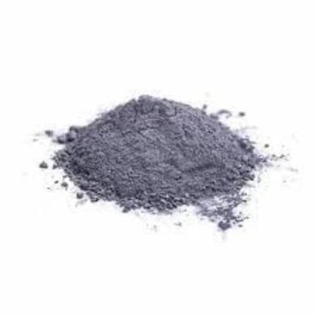Studio photograph of dark precious-metal powder